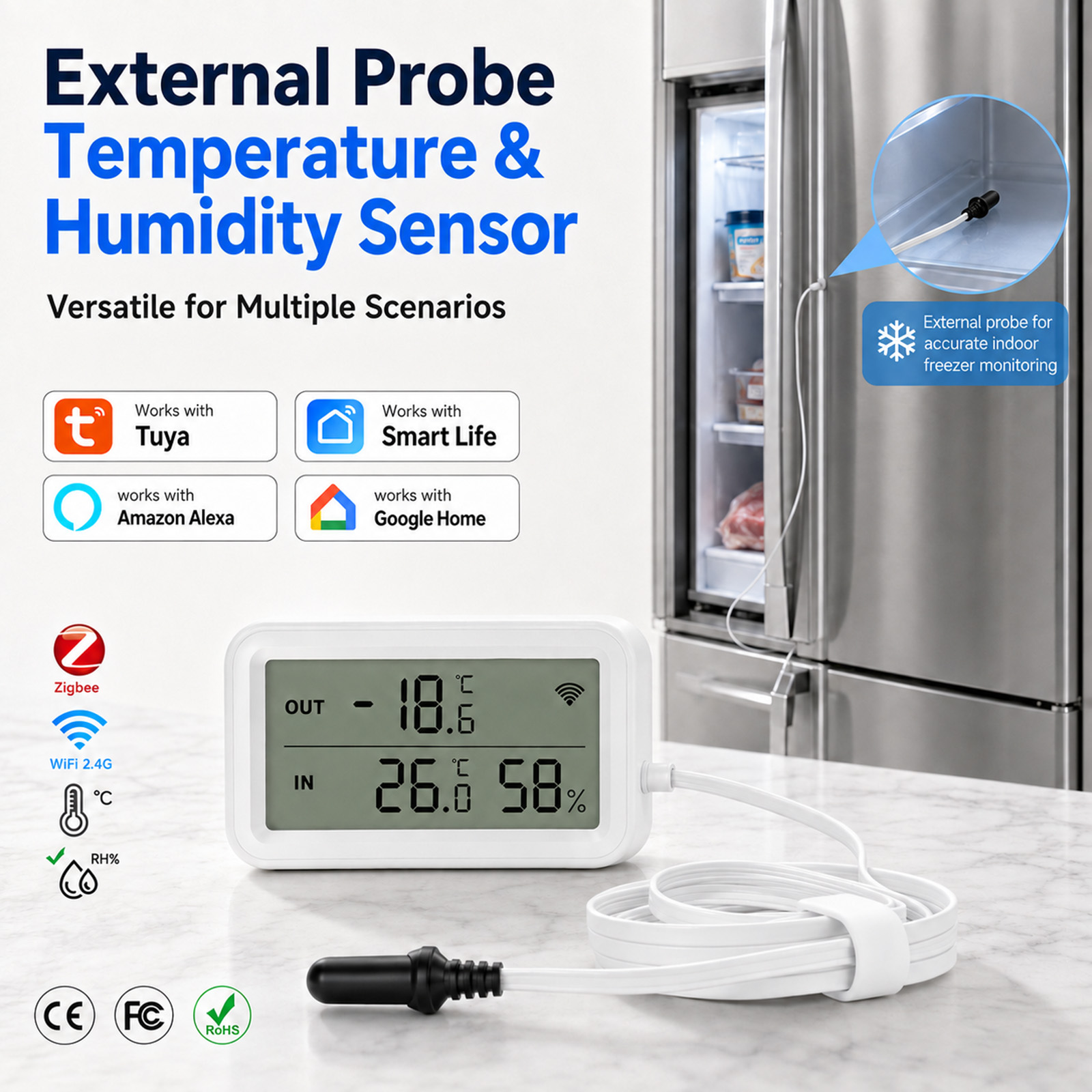 External Waterproof Probe Temp - Digital Hygrometer Probe review and price