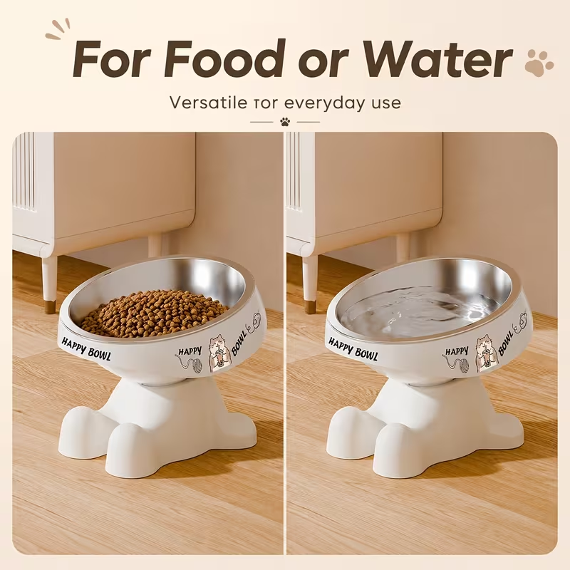 Cute Elevated Pet Bowl, Raised - Royal Canin Food Medium review and price